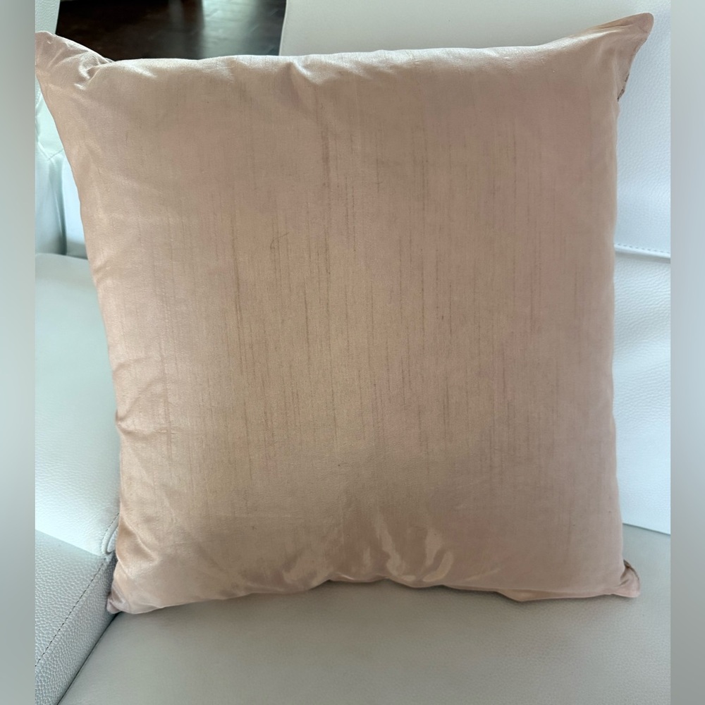 Brand new Z Gallerie 22” Blush Croc embossed throw pillow - Picture 2 of 6